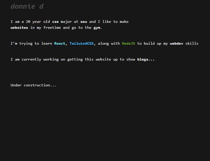 Personal Blog